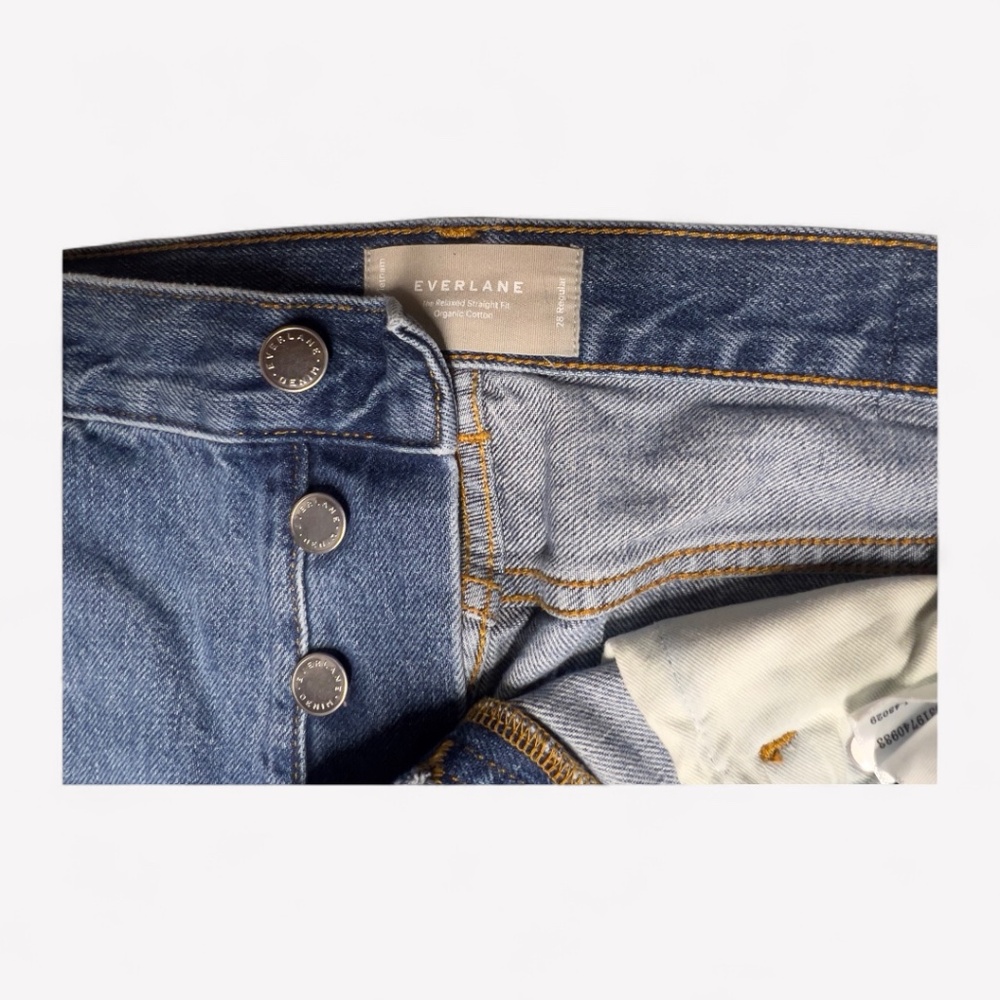 Everlane The Rigid Slouch Jean Blue Base - Size 28 - Picture 4 of 6